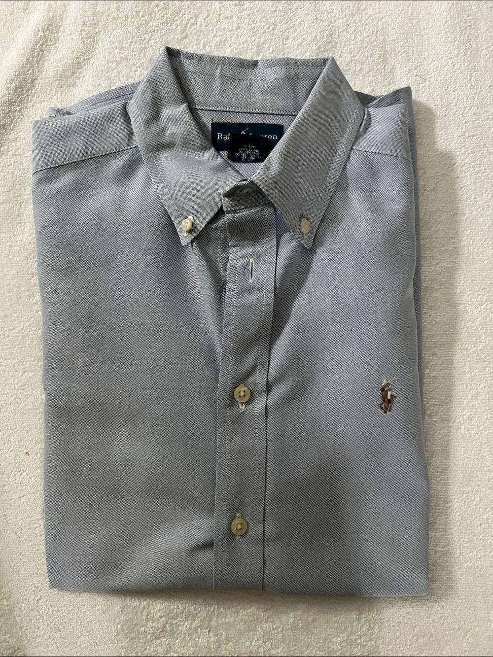 Ralph Lauren Boy’s Blue Button Down Shirt, Size 16